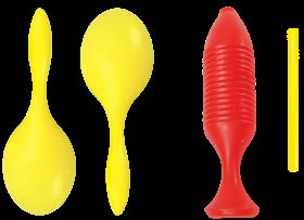 Maracas Solas 2 piezas  2061 Maracas y Güiro 4 piezas — El Mundo de Sophia
