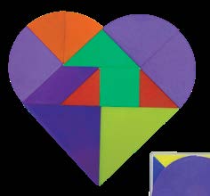Cardio Tangram Cd en Plástico Similar al tangram tradicional — El Mundo de Sophia